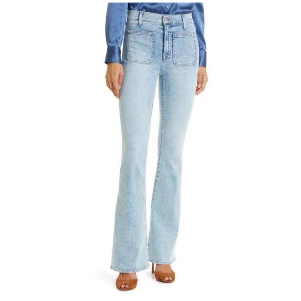Veronica Beard Florence High-rise Flared Jeans Color Aire size 27/ 4